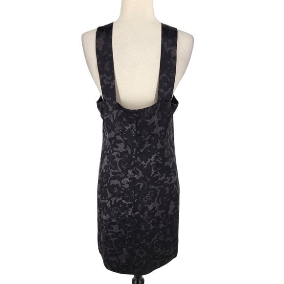 NEW! Banana Republic  Gia Black Gray Silk Sleeveless Mini Dress - Picture 7 of 10